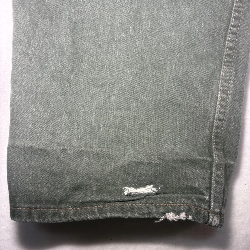 Vintage Levis 562 Loose Fit Husky Orange Tab Green‎ Grey Jeans Made in USA 36x29